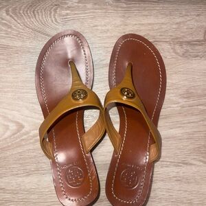 Tory Burch Tan Leather Sandals